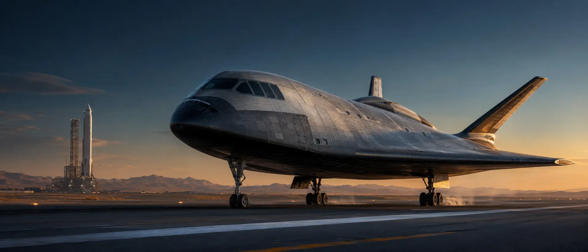 Concept rendering for a future reusable space system