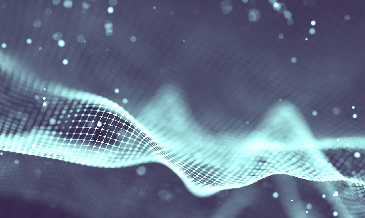 Futuristic technology visualization with global network and quantum research innovations