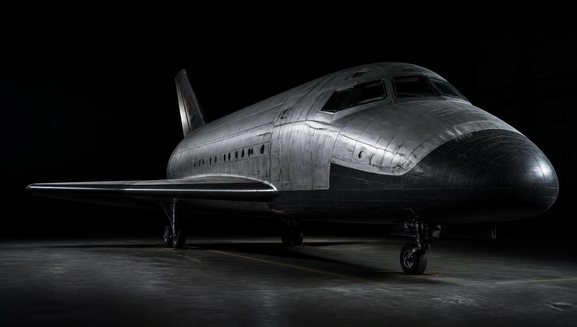 Concept design study of a reusable spaceplane airframe in a darkened hangar